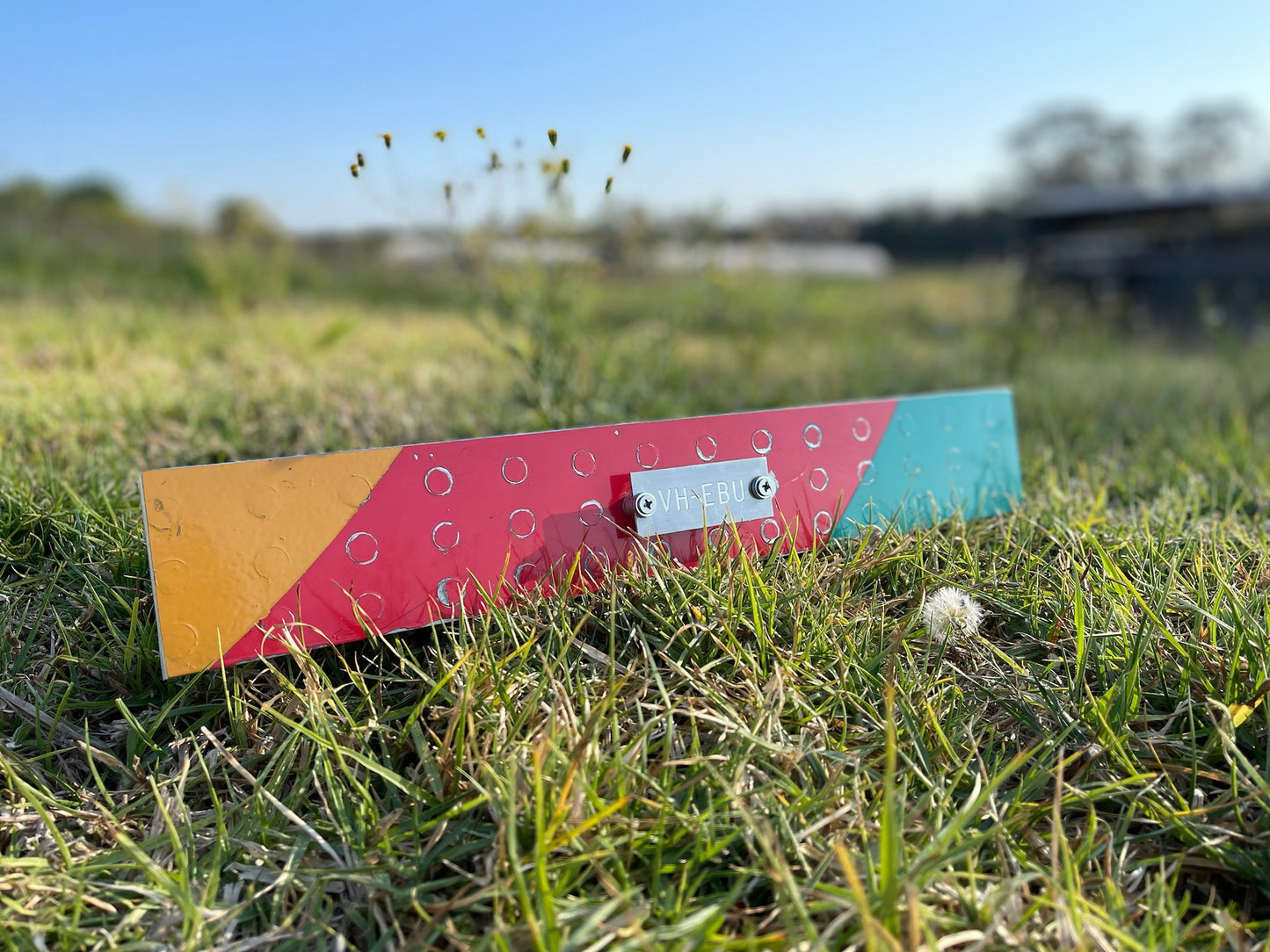Non-destructable registration plate - VH-EBU
