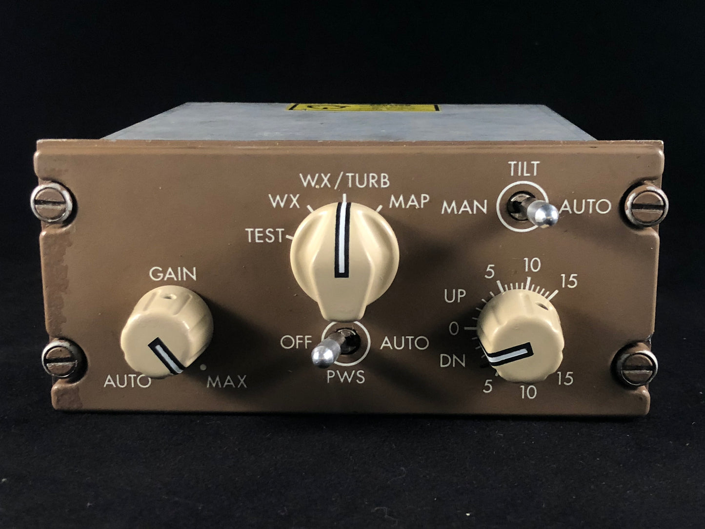 Boeing 747-400 Weather Radar Control Panel