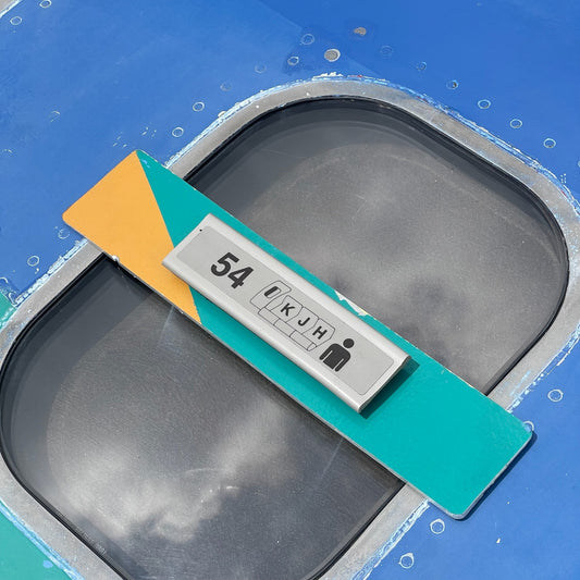 Fuselage Mounted Seat Number Placards